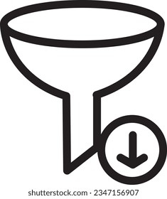 Icono de contorno de Herramientas de fundo de filtro