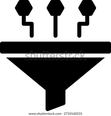 filter glyph icon illustration vector