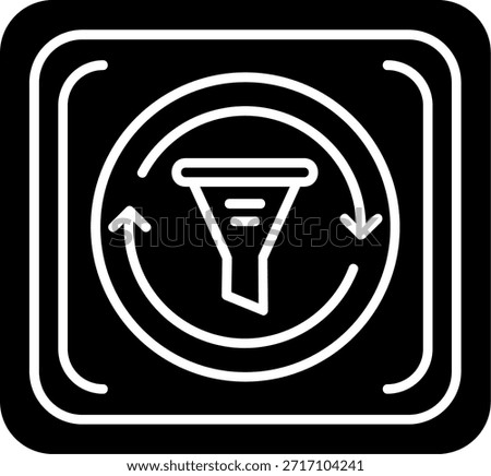Filter Glyph Style Icon Design