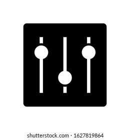 Filter icon, Audio Mixer symbol design trendy illustration.