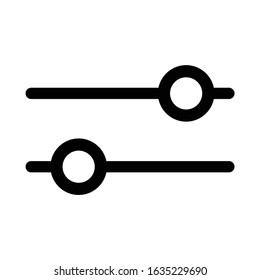 filter icon - black vector sign