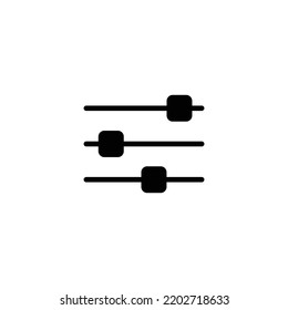 filter icon - black vector sign	