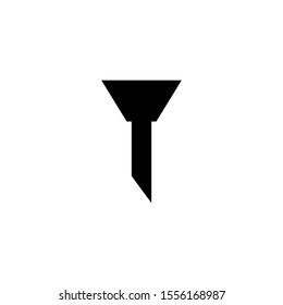Filter icon. Bottle funnel symbol. Logo design element