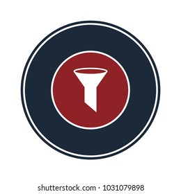 Filter icon in circle