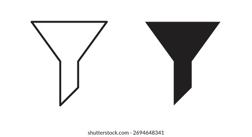 Filter icon concept. Logo symbol for web and mobile. Pixel Perfect.