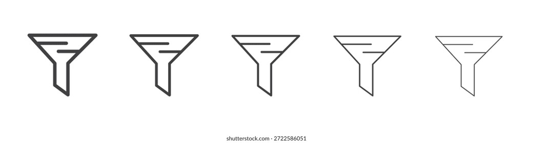 Filter icon design, logo, app, UI. Vector illustration, EPS