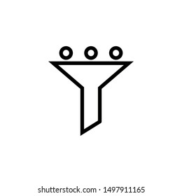 filter icon design template. Trendy style, vector eps 10