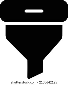 Icono De Filtro, Signo De Pensamiento De Diseño Y Símbolo Aislado En Fondo Blanco.
