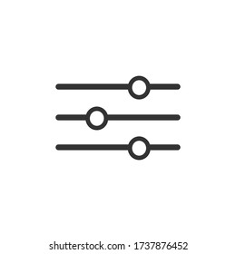Diseño de iconos de filtro. Sitio web, interfaz de usuario o icono de aplicación. Ilustración vectorial.