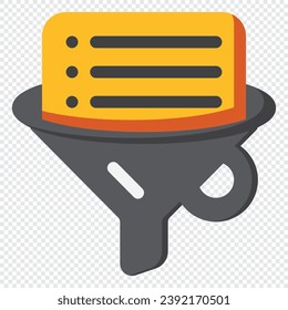 Filter Icon. Digital marketing concept. Flat icon