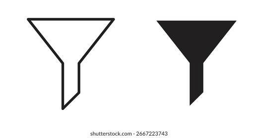 Icono de Filtrar. Vectores de gráficos de doodle