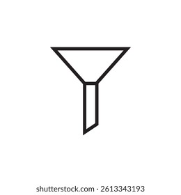 filter icon editable outline stroke vector eps