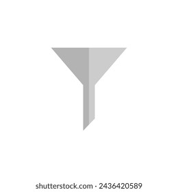 Filter Icon Flat Design Style. Simple Web and Mobile Vector. Perfect Interface Illustration Symbol.