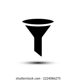 Filter icon. flat design vector illustration for web and mobile