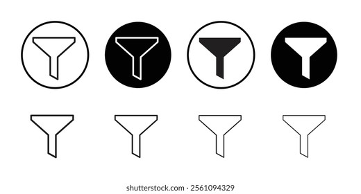 Filter icon Flat line symbol