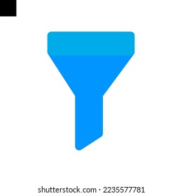 filter icon flat style vector
