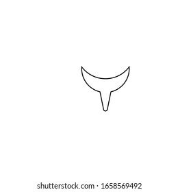 Filter icon. Funnel symbol. Logo design element