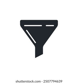 Filter icon. Funnel symbol template for graphic and web design collection logo vector illustration