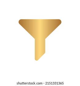 Filter Icon Gold Gradient Stock Vector (Royalty Free) 2151331365 ...