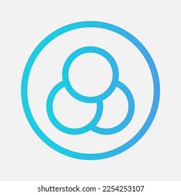 Filter icon in gradient style about camera, use for website mobile app presentation