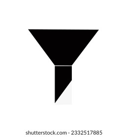 
Filtern Sie das Symbol. Illustration einzeln auf weißem Hintergrund.