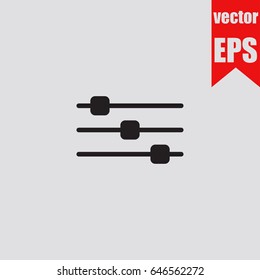 Filter icon infographic isolated on grey background.Vector illustration.