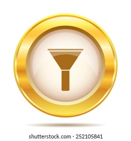 Filter icon. Internet button on white background. EPS10 vector. 