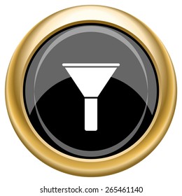 Filter icon. Internet button on white  background. EPS10 Vector. 