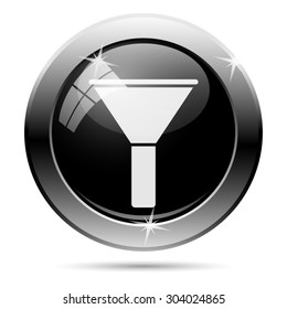 Filter icon. Internet button on white background. EPS10 vector 