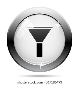 Filter icon. Internet button on white background. EPS10 vector.
