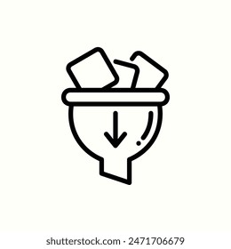 filternes Symbol, Symbol für isolierte Linie