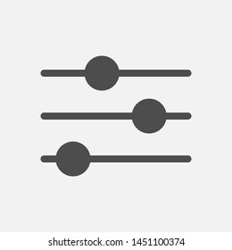 Filter icon isolated on white background. Vector illustration. Eps 10.