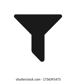 Icono de filtro aislado en fondo blanco. Icono de filtro para sitio web, aplicación, ui.