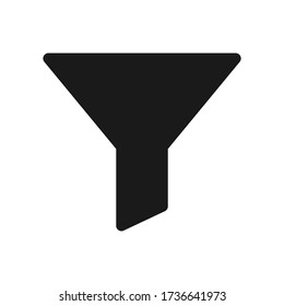 Icono de filtro aislado en fondo blanco. Icono de filtro para sitio web, aplicación, ui.