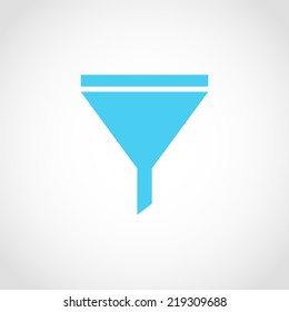 Filter Icon Isolated on White Background