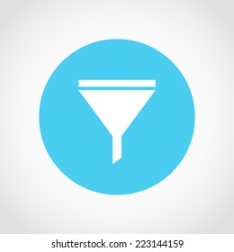 Filter Icon Isolated on White Background