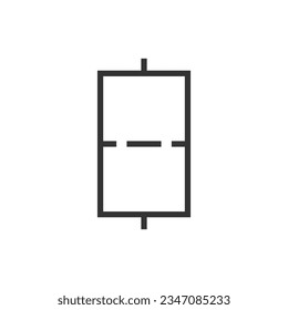 Filter icon isolated on white background. Graphical symbol modern, simple, vector, icon for website design, mobile app, ui. Vector Illustration