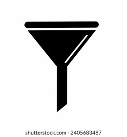 Filtersymbol einzeln auf Weiß 