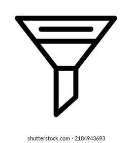 icono de filtro o logotipo símbolo de signo aislado ilustración vectorial - iconos vectoriales de estilo negro de alta calidad
