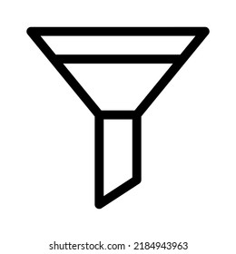 icono de filtro o logotipo símbolo de signo aislado ilustración vectorial - iconos vectoriales de estilo negro de alta calidad
