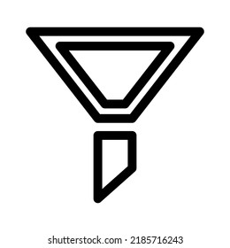 icono de filtro o logotipo símbolo de signo aislado ilustración vectorial - iconos vectoriales de estilo negro de alta calidad
