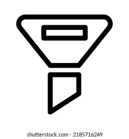 icono de filtro o logotipo símbolo de signo aislado ilustración vectorial - iconos vectoriales de estilo negro de alta calidad
