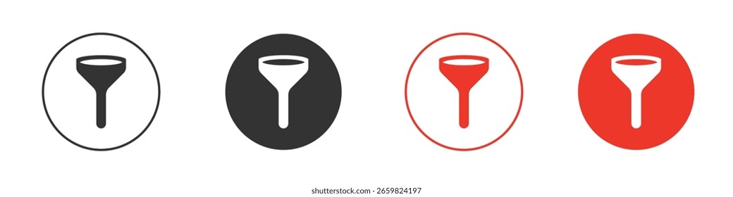 Filtersymbol für Logo, Vektorzeichen-Symbol für Design