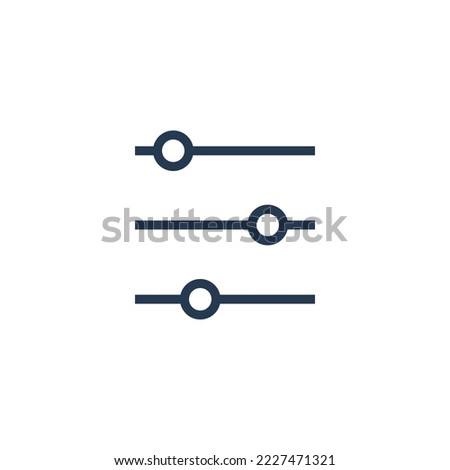 Filter icon modern vector line design symbol sign options settings adjustment order file