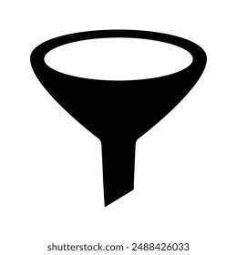 Filter icon on transparent background