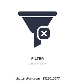 filter icon on white background. Simple element illustration from Blogger and influencer concept. filter sign icon symbol design.