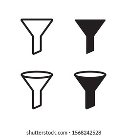 filter icon on white background