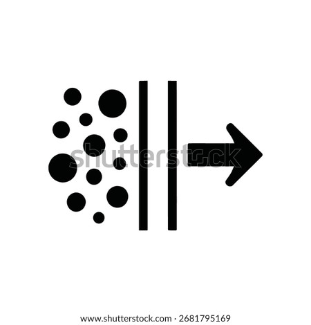 Filter icon. purification symbol. vector illustration
