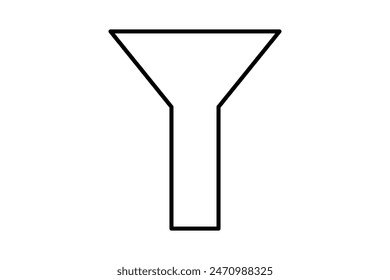 filter icon. icon related to edit tool. suitable for web site, app, user interfaces, printable etc. line icon style. simple vector design editable