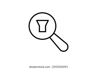 Filter icon. icon related to Search. suitable for web site, app, user interfaces, printable etc. line icon style. simple vector design editable